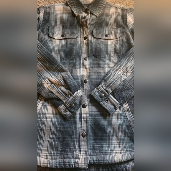 Carhartt Women's Hubbard Sherpa Lined Shirt Jacket - Balsam Green - Picture 4 of 8